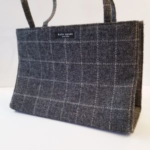 Kate Spade Grey Window Pane Plaid EXCELLENT COND